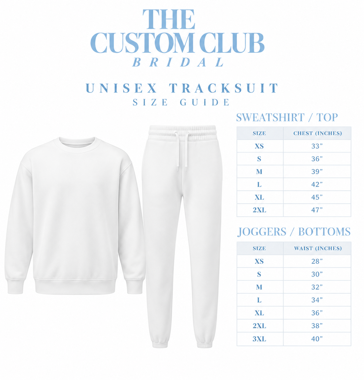 Fully customisable embroidered unisex tracksuit