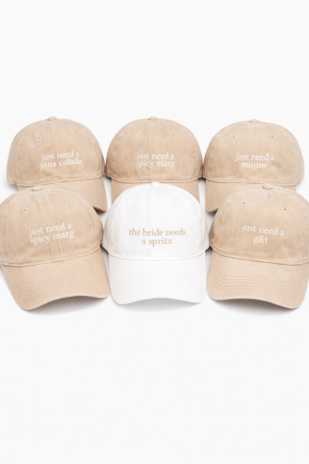 Bridal party cocktail caps bundle