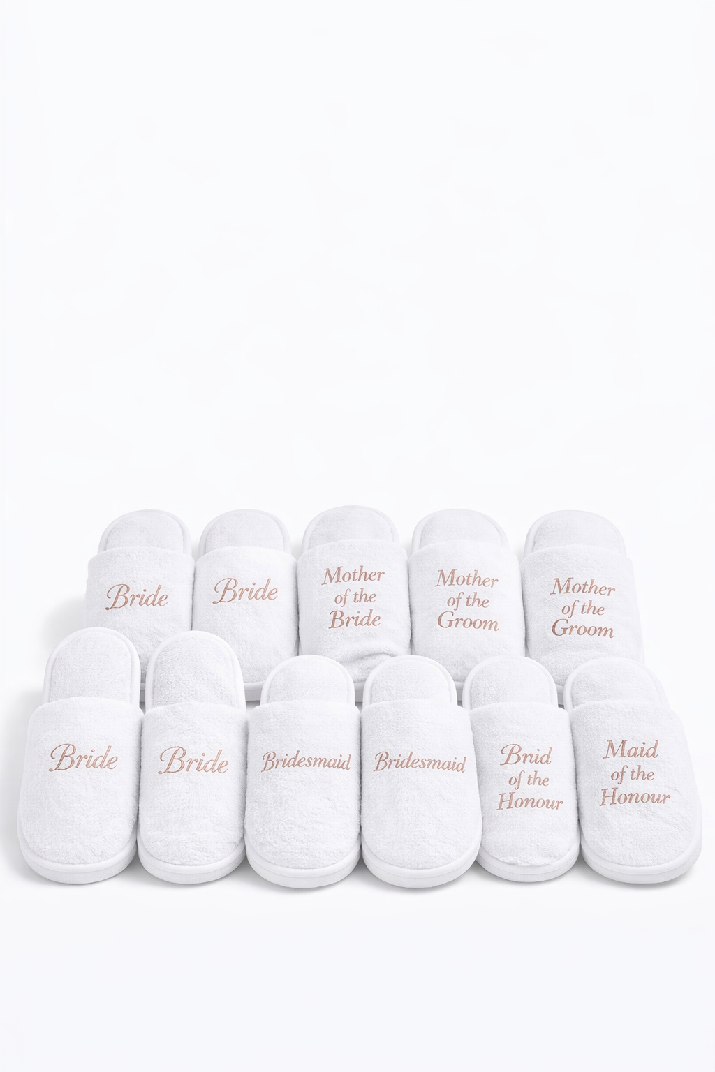 Personalised Bridal Party Slippers