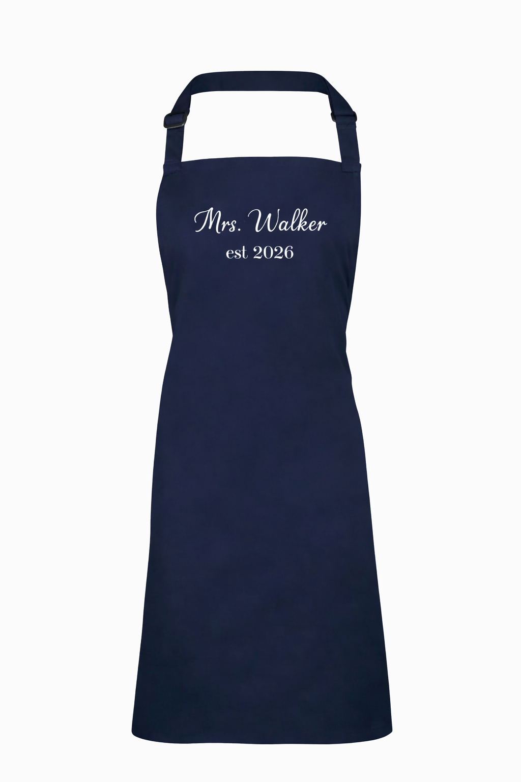 Personalised embroidered bridal apron
