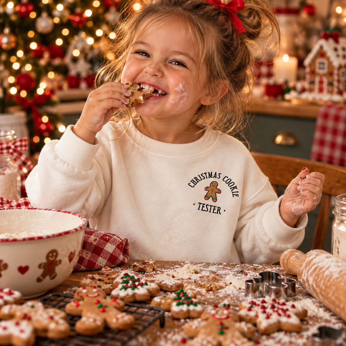 Christmas cookie tester KIDS Sweatshirt