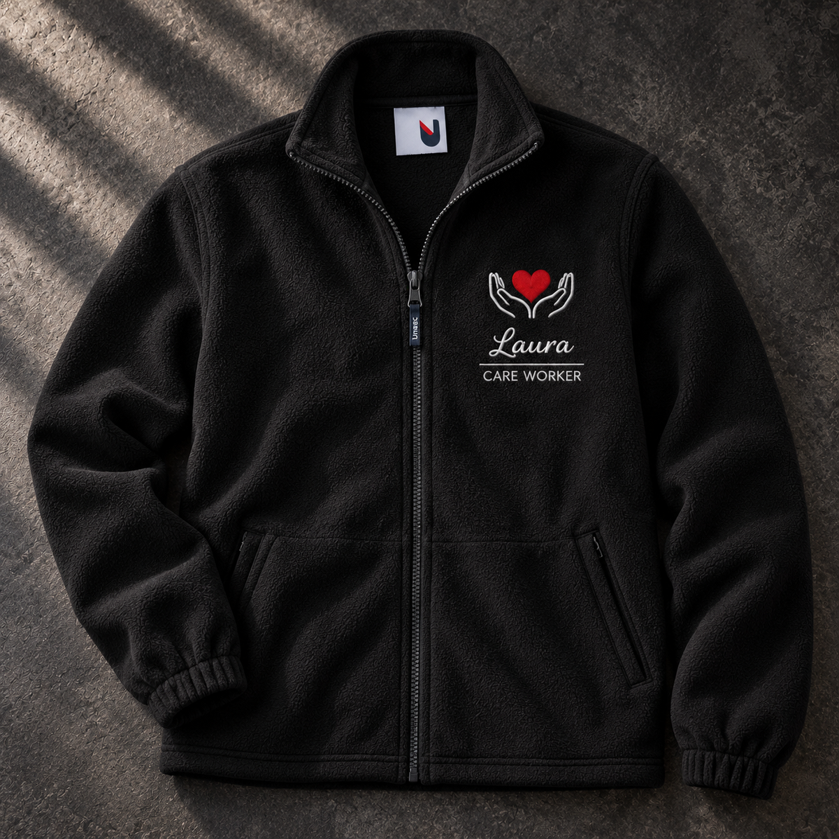 Healthworker zip up hoodie or Fleece (multiple designs)