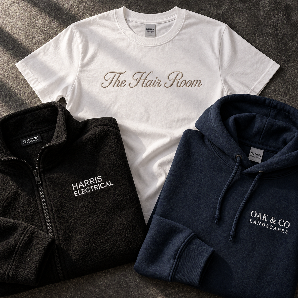 Custom workwear with business name