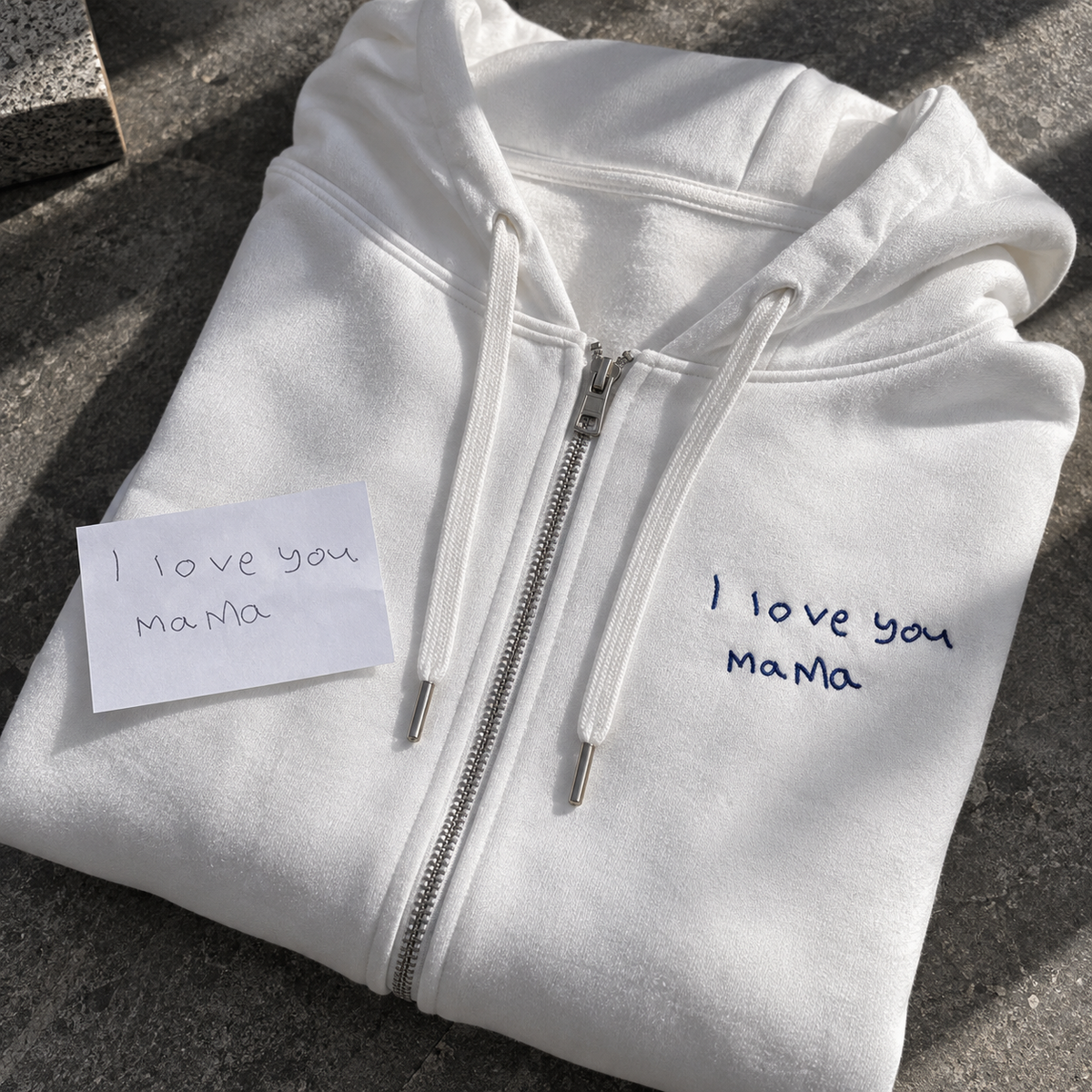 Your handwritten note / kids drawings on clothing