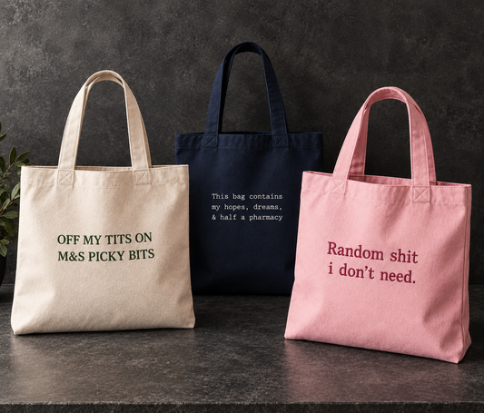 custom tote bags with your chosen slogan