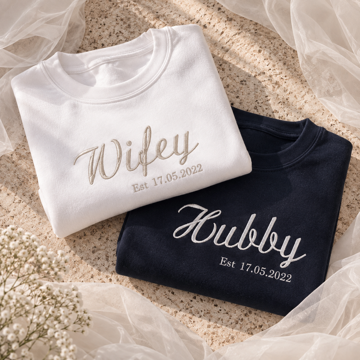 Scripted personalised unisex sweatshirt or hoodie