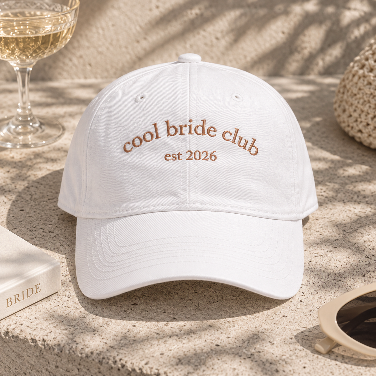 Cool bride club personalised cap
