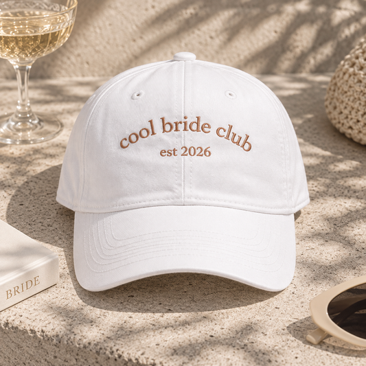 Cool bride club personalised cap