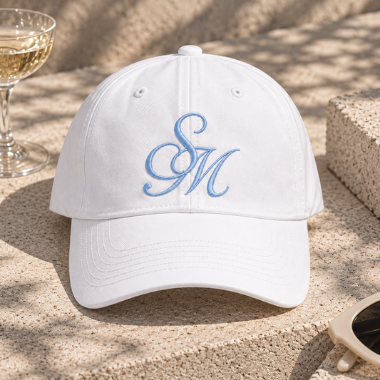 Couples intertwined initials cap