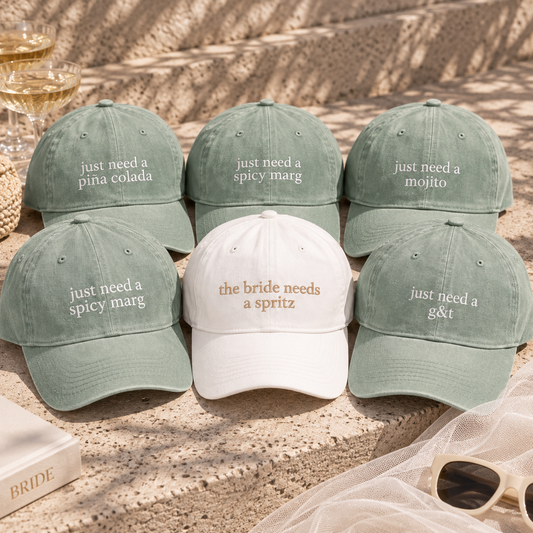 Bridal party cocktail caps bundle
