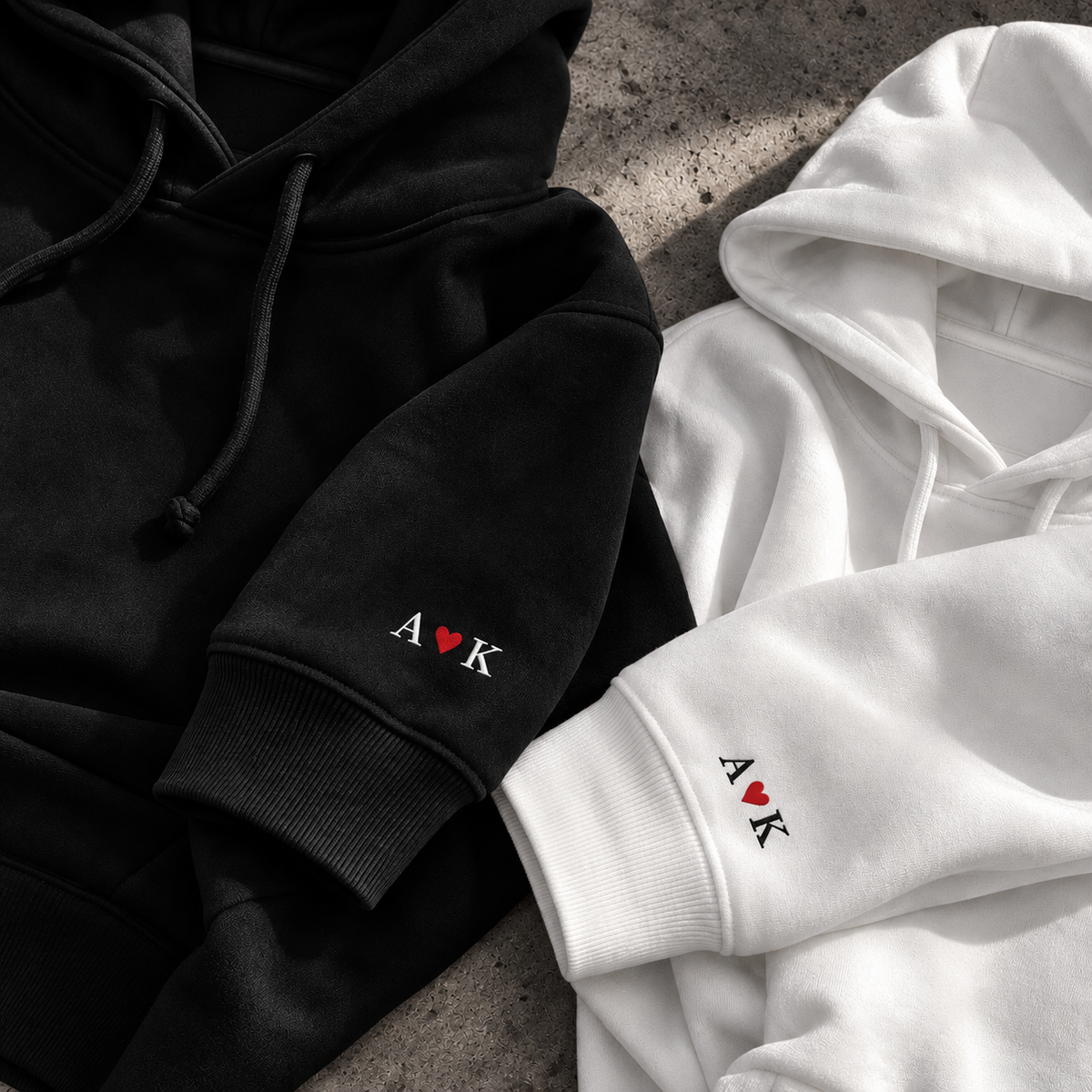 Personalised Initials Sleeve Hoodie & Sweatshirt