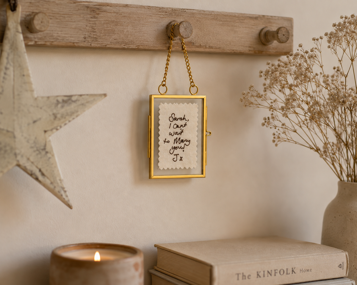 Personalised mini hanging frames / decoration