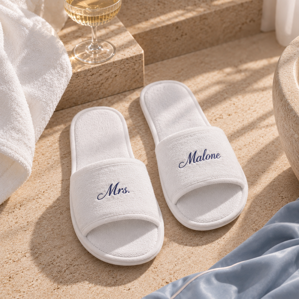 Personalised Bridal Party Slippers