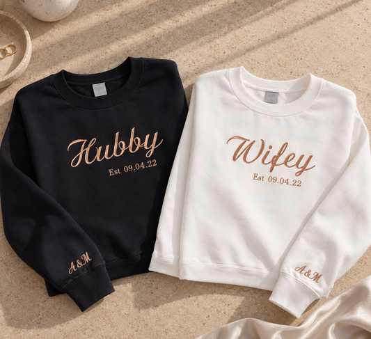 Scripted personalised unisex sweatshirt or hoodie