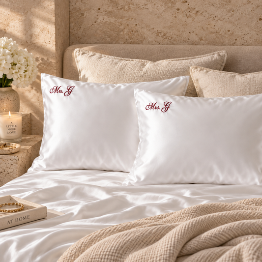 personalised satin pillowcase