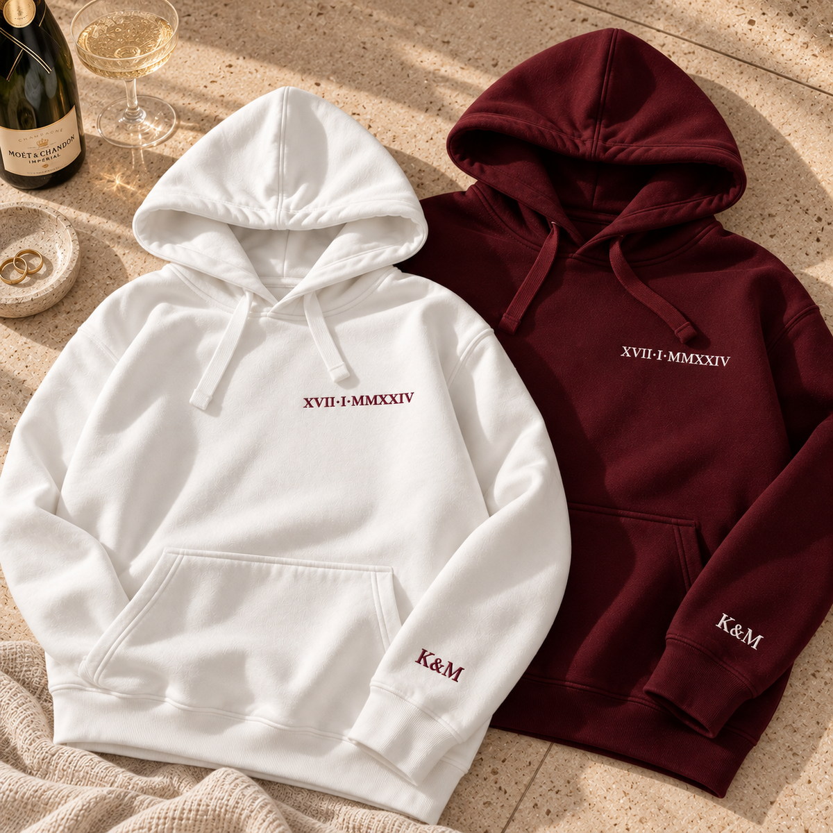 Roman numeral wedding / anniversary tshirt sweatshirt or hoodie