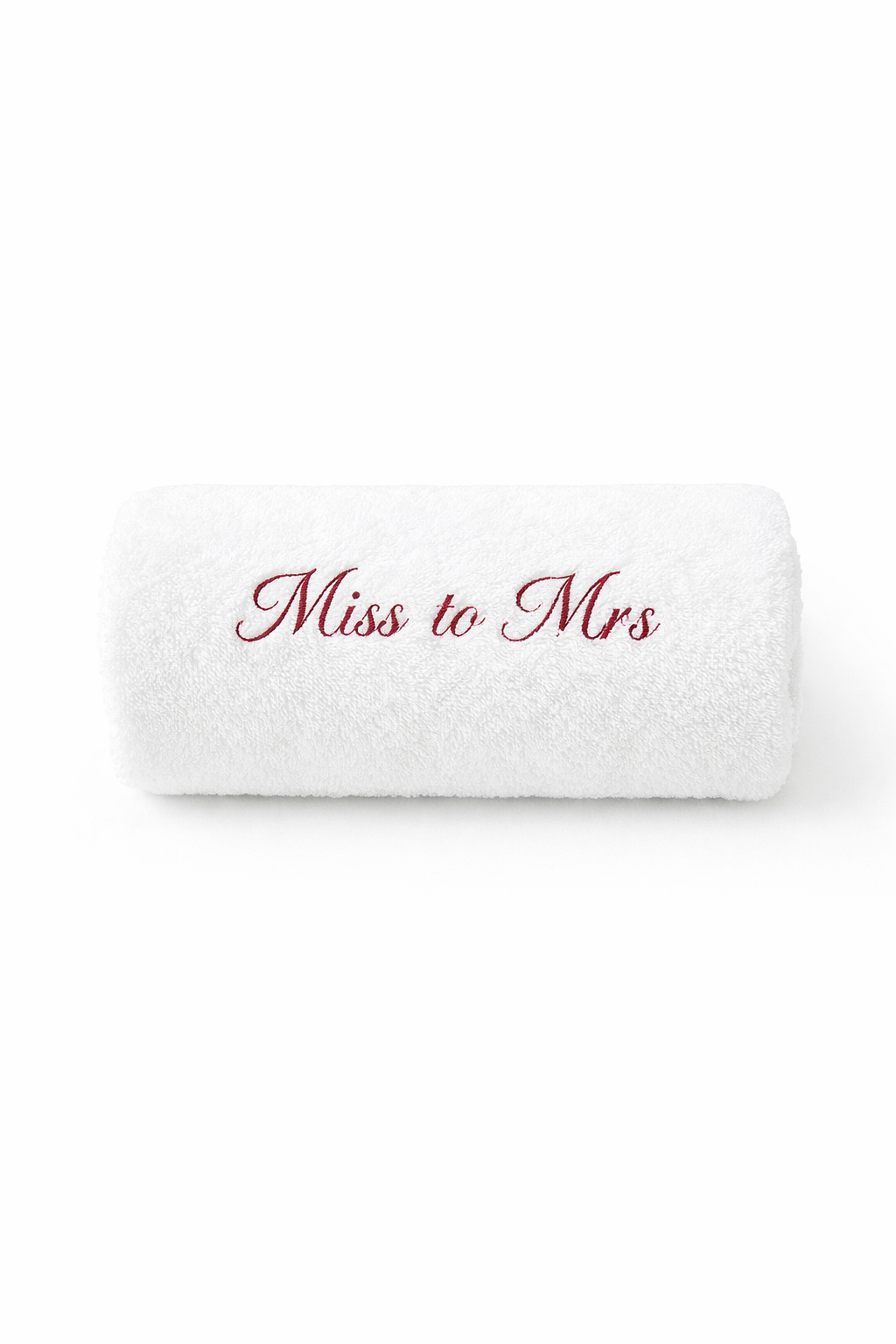 Personalised embroidered Bridal bath towel or sheet