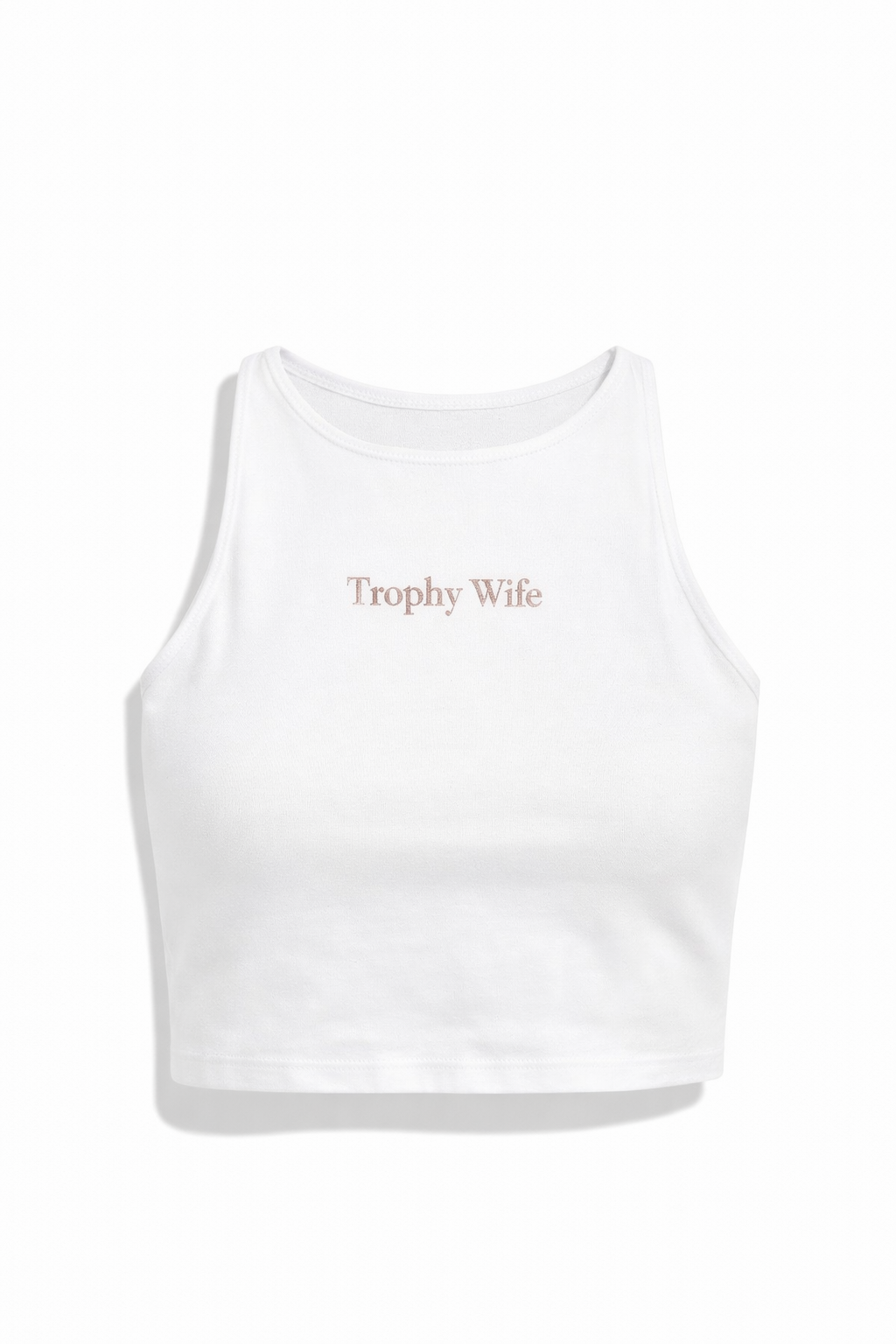 Personalised Bridal embroidered cropped tank top