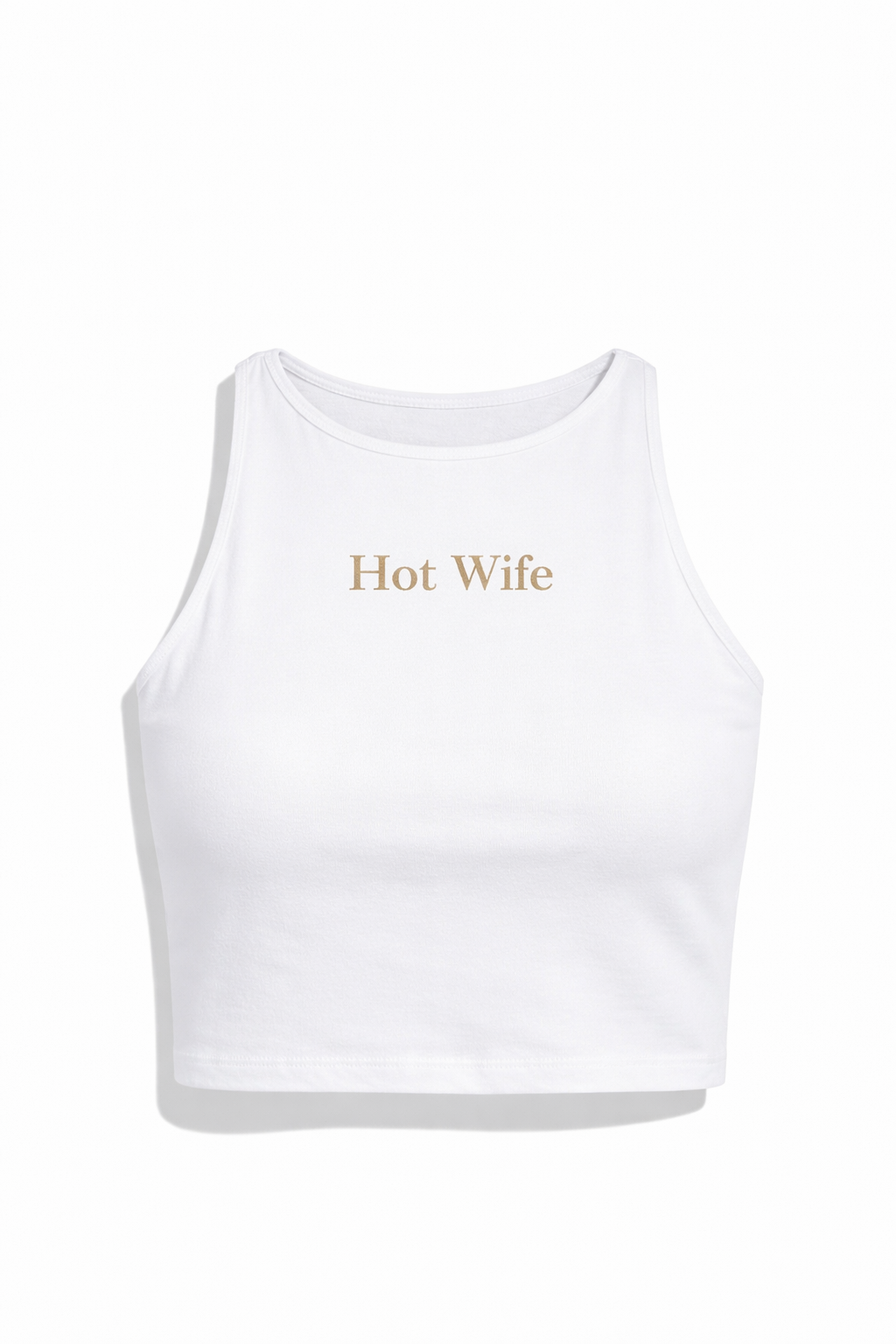 Personalised Bridal embroidered cropped tank top