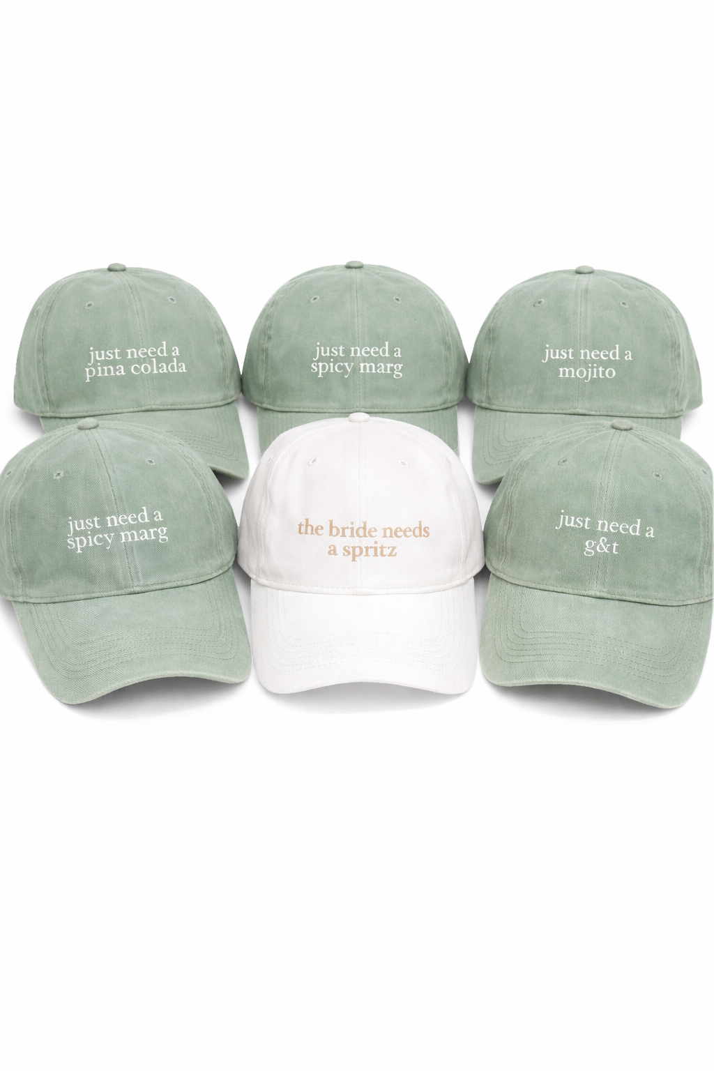 Bridal party cocktail caps bundle