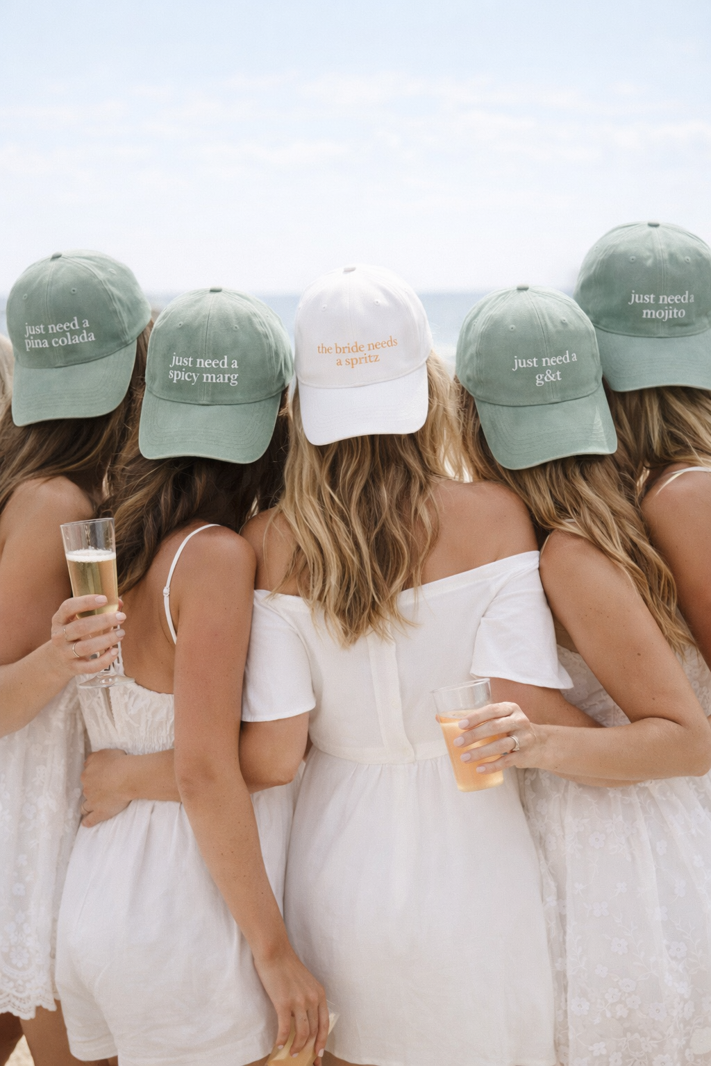 Bridal party cocktail caps bundle