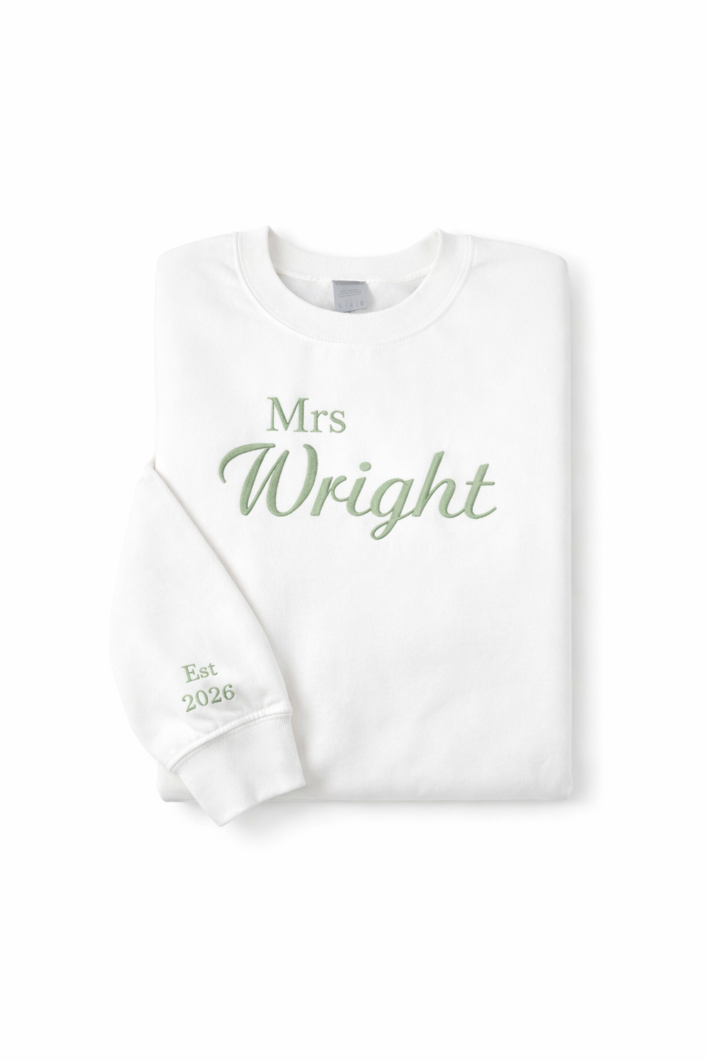 Scripted personalised unisex sweatshirt or hoodie