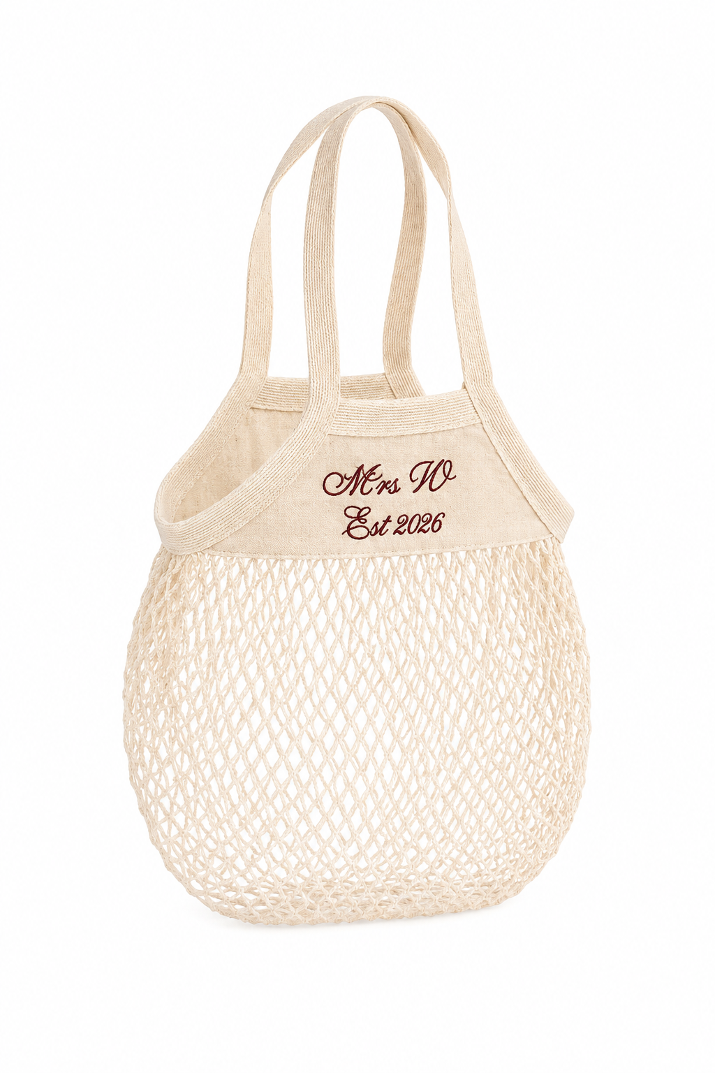 Personalised resort mesh bag