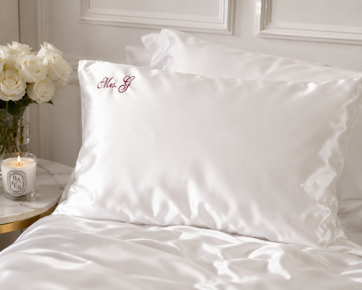 personalised satin pillowcase