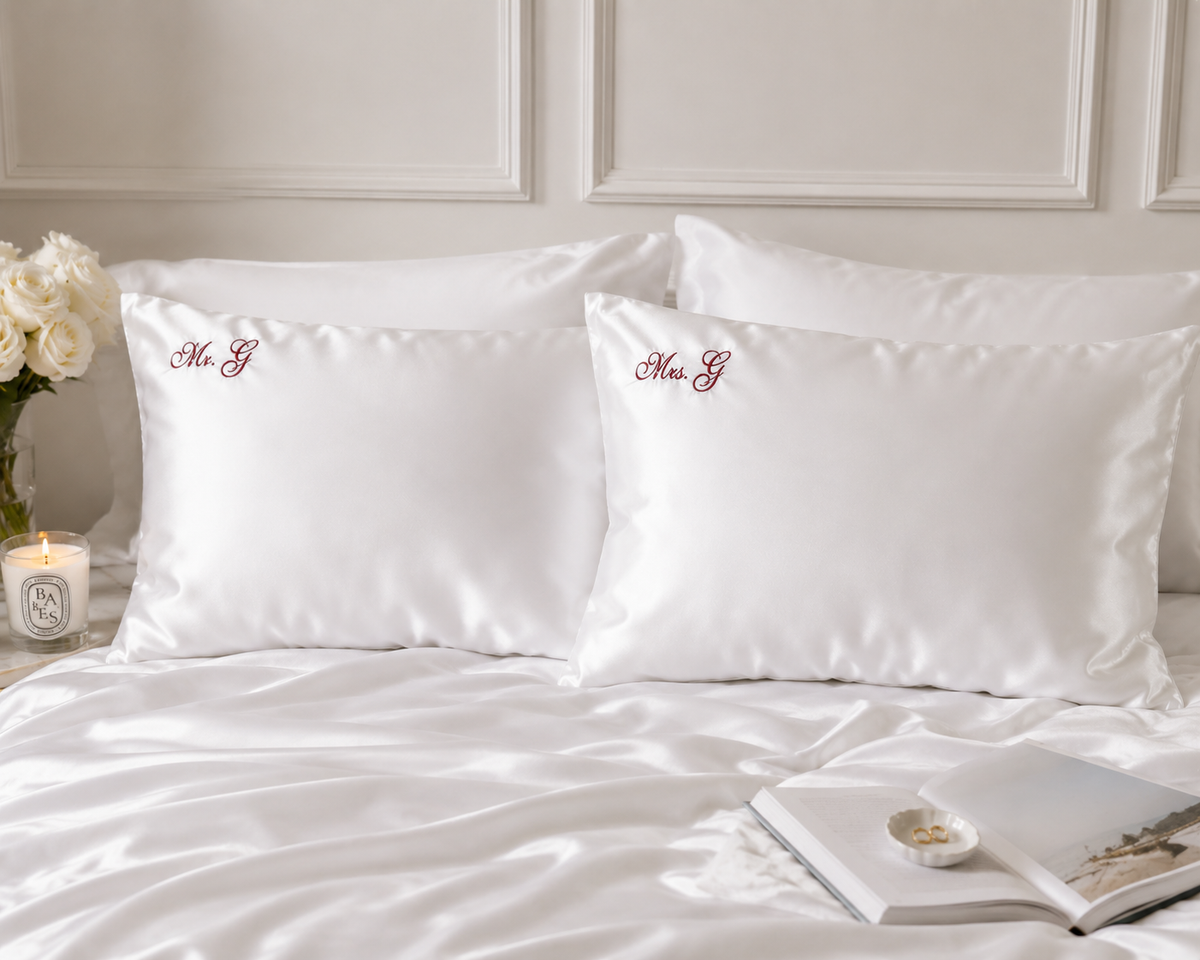 personalised satin pillowcase