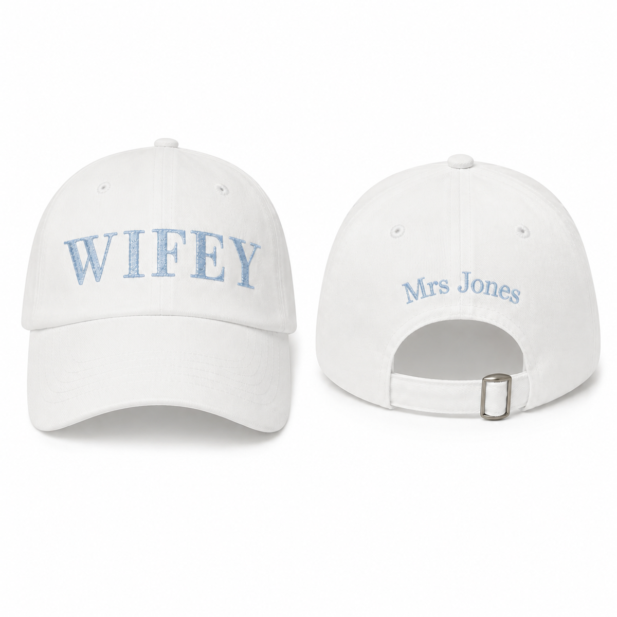 Personalised Front & back bridal cap