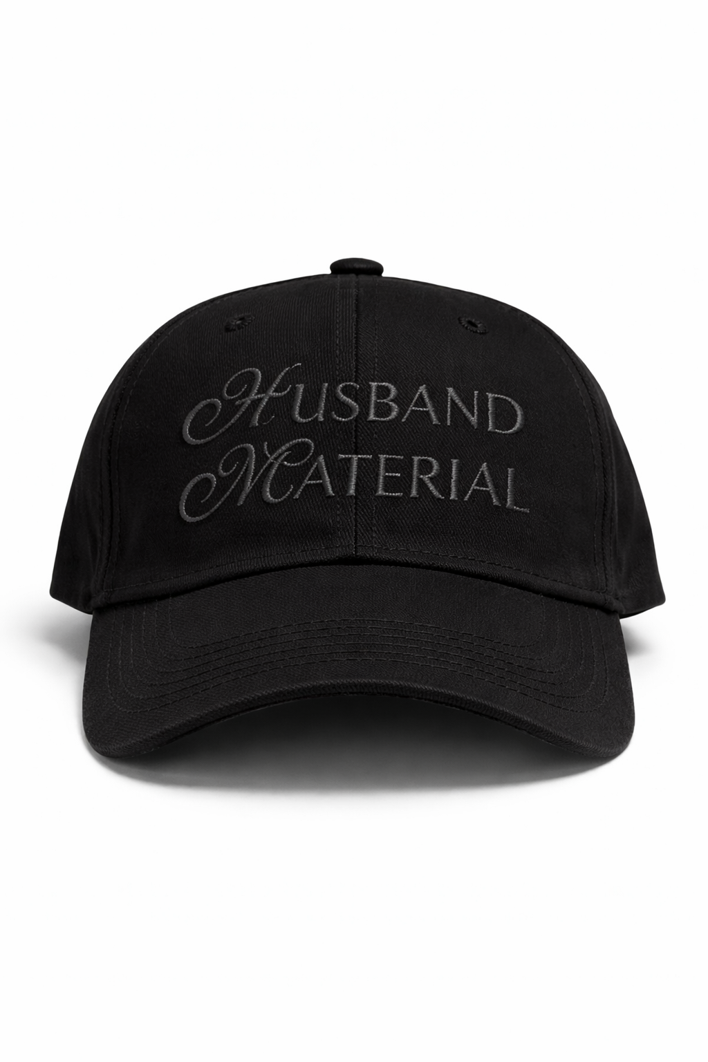 Husband Material Personalised Embroidered Baseball Cap