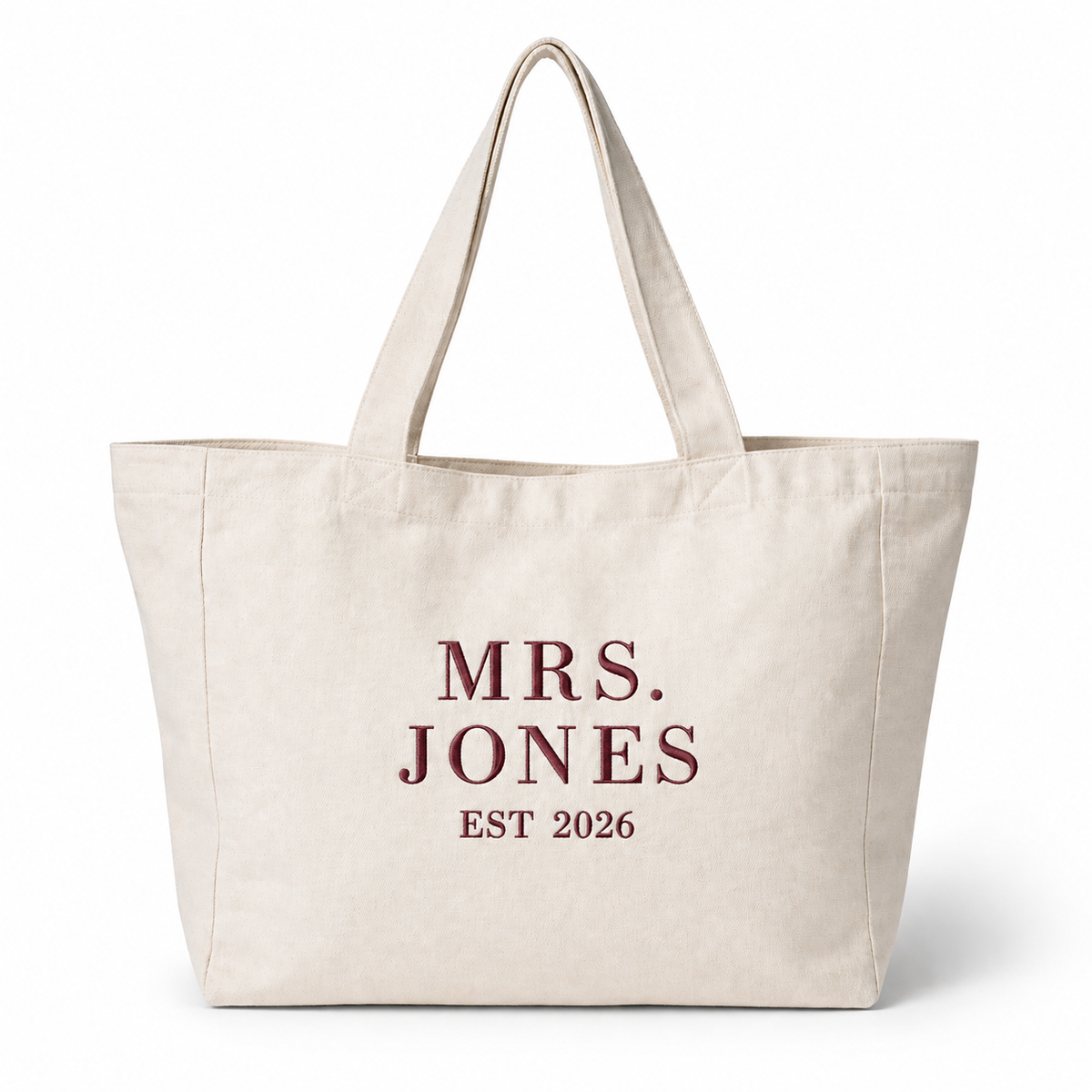 Oversized personalised beach bag